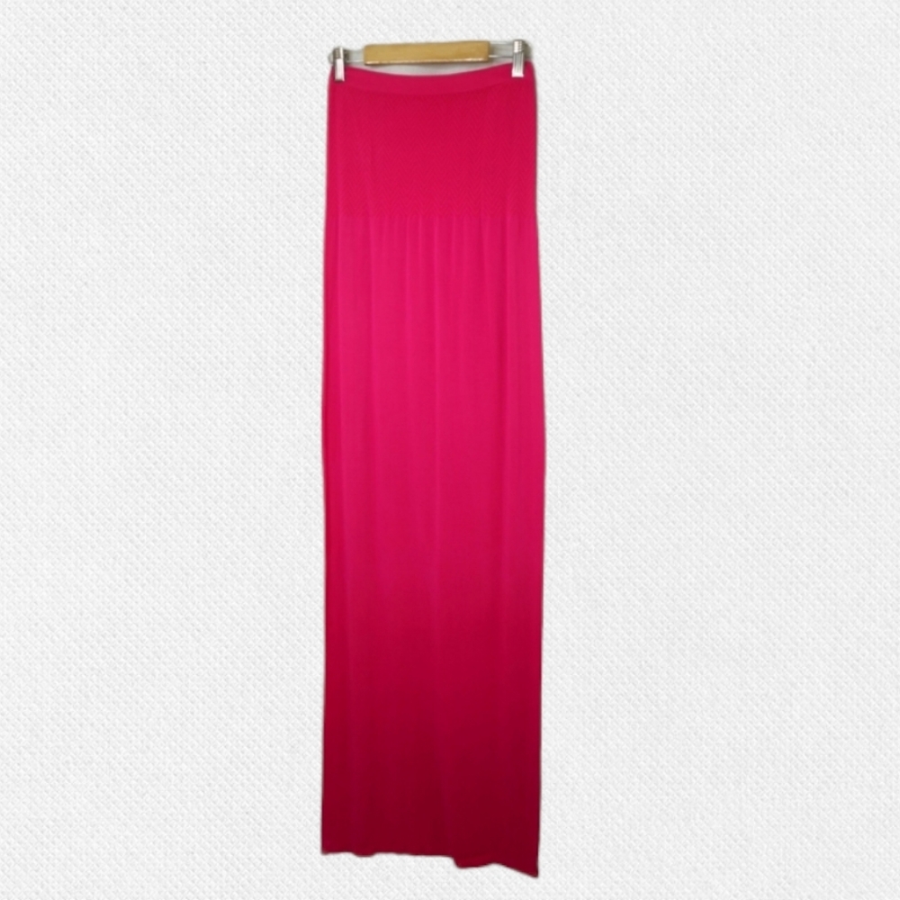 Cristina Love Fuchsia Strapless long dress